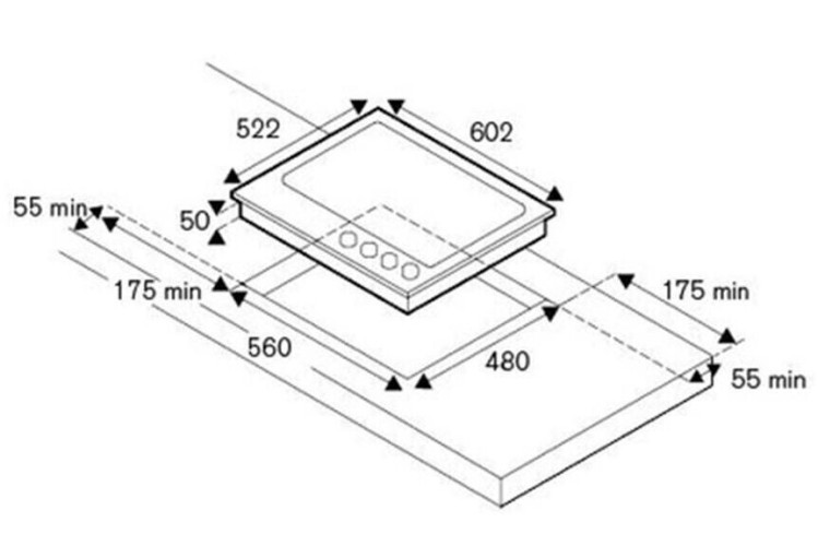 Газовая варочная панель La Germania P6801D9X