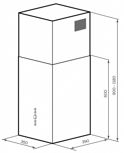 Кухонная вытяжка Lex Alto 400 Black