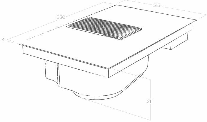 Индукционная варочная панель Elica NIKOLATESLA SWITCH GLOW BL A 83