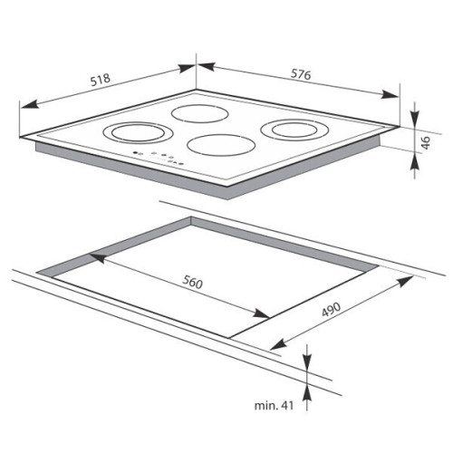 Электрическая варочная панель Hansa BHC 63505