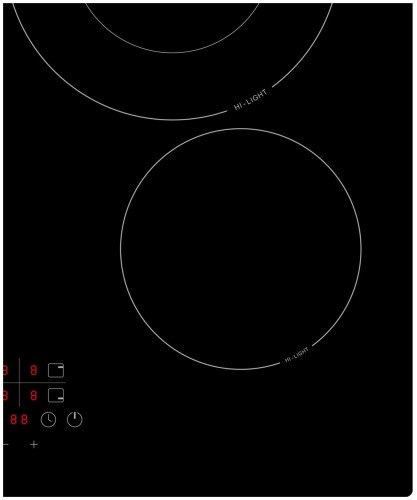 Электрическая варочная панель Hebermann HBKC 6041 1 B