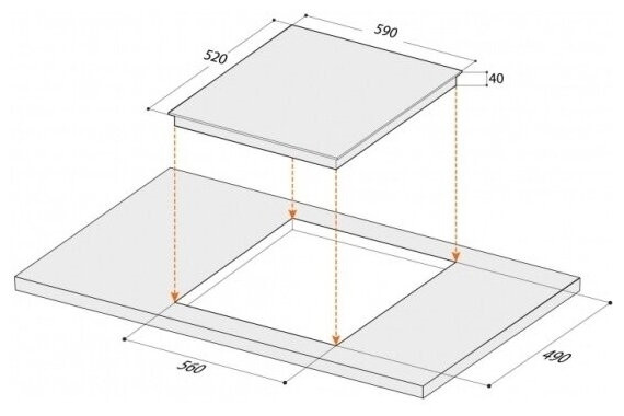 Электрическая варочная панель Hebermann HBKC 6041 1 B