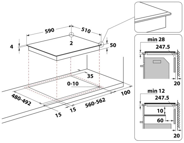 Индукционная варочная панель Hotpoint-Ariston HS 2560C BF