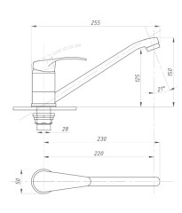 Смеситель для кухни ПСМ-Профсан PSM-104-31