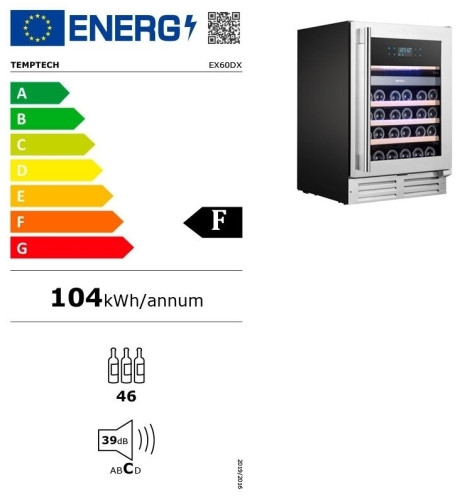 Винный шкаф Temptech EX60DX