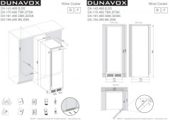Винный шкаф Dunavox DX-7.20SSK/DP