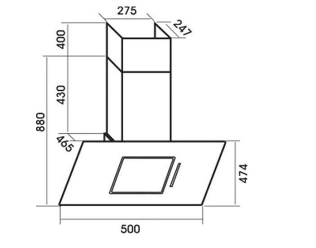 Кухонная вытяжка MBS Camellia 150 Black