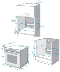 Электрический духовой шкаф Weissgauff EOM 751 PDB Black Edition