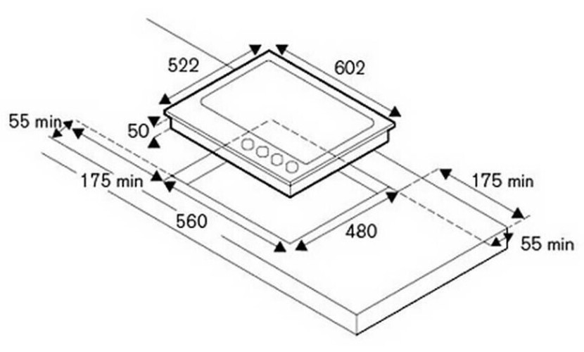 Газовая варочная панель La Germania P6401D9X