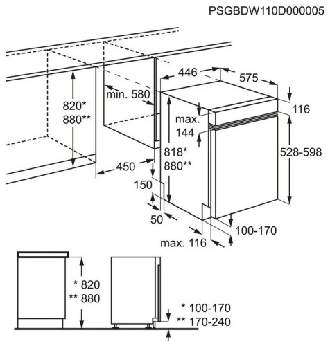 Посудомоечная машина Electrolux ESL 94200 LO