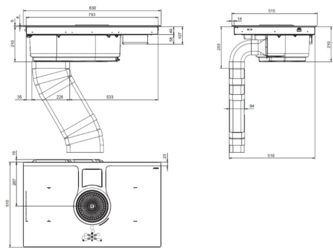 Индукционная варочная панель Elica NIKOLATESLA UNPLUGGED BL F 90
