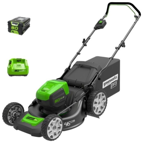 Газонокосилка электрическая greenworks 2500907ub GD80LM46K4
