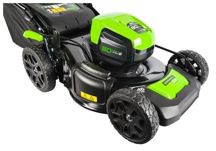 Газонокосилка электрическая greenworks 2500907ub GD80LM46K4