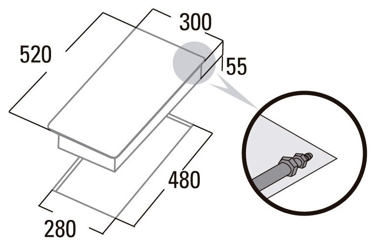 Газовая варочная панель Cata SCI 3002 BK
