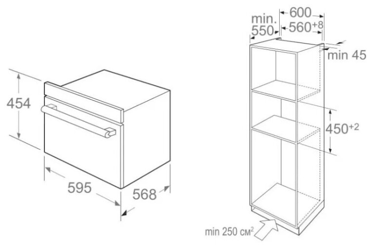 Электрический духовой шкаф Midea MO95000STGB