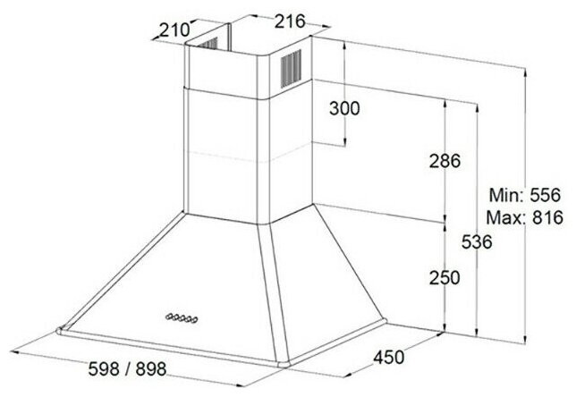 Кухонная вытяжка Zigmund Shtain K 148 6 B
