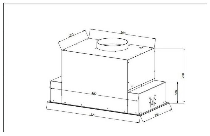 Встраиваемая вытяжка Jacky s JV BB684