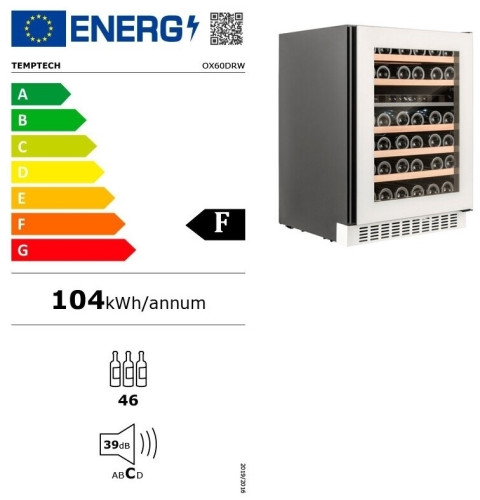 Винный шкаф Temptech OX60DRW