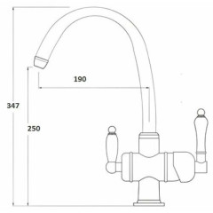 Смеситель для кухни Kaiser Vincent 31744-2