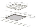 Газовая варочная панель Midea MG-696VGB