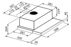 Встраиваемая вытяжка Korting KHP 6772 GX