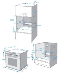 Электрический духовой шкаф Weissgauff EOM 791 SDB Black Edition
