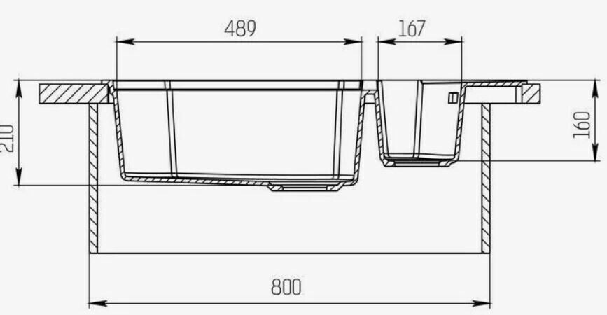 Кухонная мойка KitKraken Pond K-850M.9010 White
