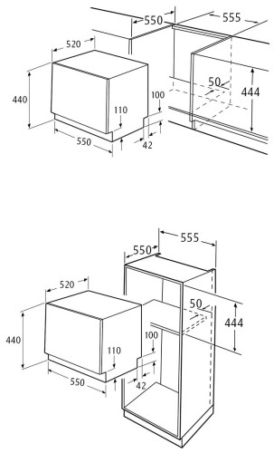 Посудомоечная машина Krona HAVANA 55 CI