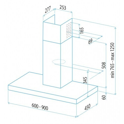 Кухонная вытяжка Best Delta 900 Inox