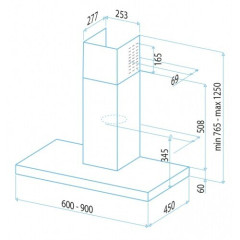 Кухонная вытяжка Best Delta 900 Inox