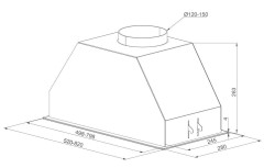 Встраиваемая вытяжка Zugel ZHI524GW