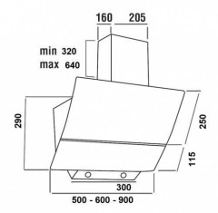 Кухонная вытяжка Delonghi КL-L90 IX
