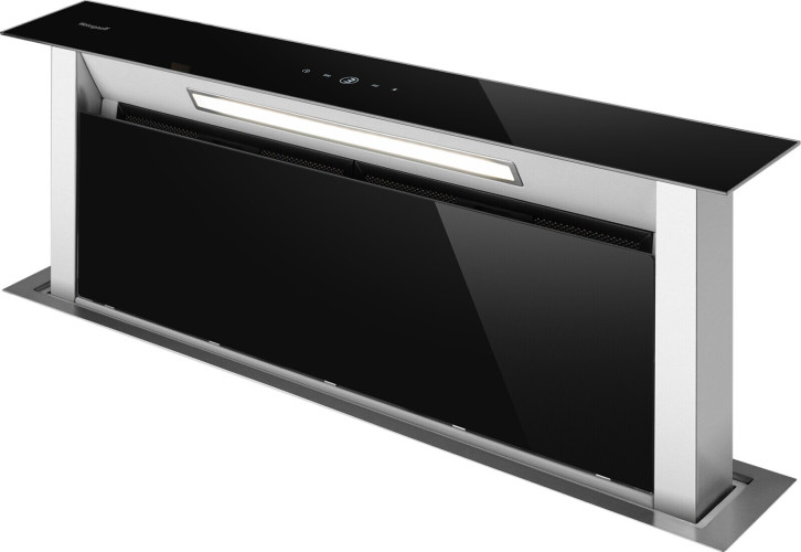 Встраиваемая вытяжка Weissgauff Down Draft 900 Touch Inverter black