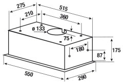 Встраиваемая вытяжка Kuppersbusch DEL 5100 0 S 01