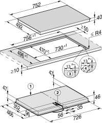 Электрическая варочная панель Miele KM 6523 FL, черный
