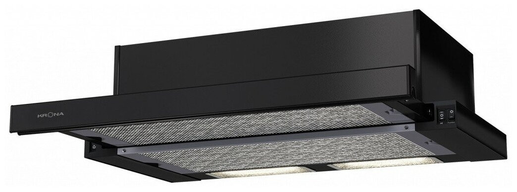 Встраиваемая вытяжка Krona Kamilla 600 black 1 мотор