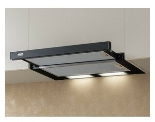 Встраиваемая вытяжка Krona Kamilla 600 black 1 мотор