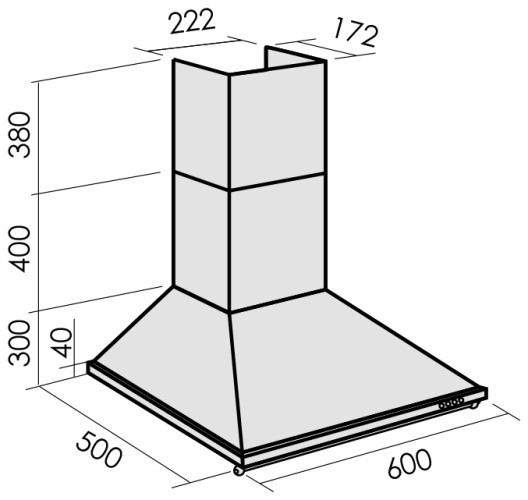 Кухонная вытяжка MBS Magnolia 160 Ivory