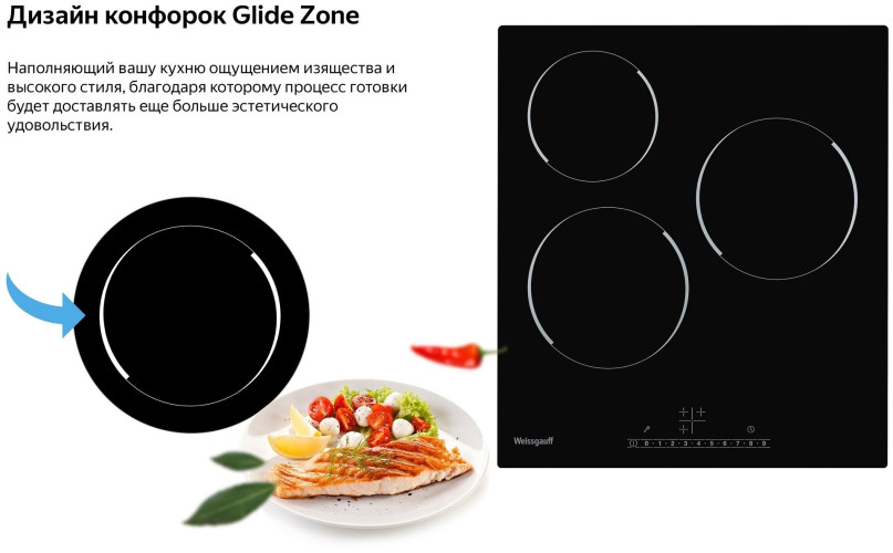 Электрическая варочная панель Weissgauff HV 430 BS