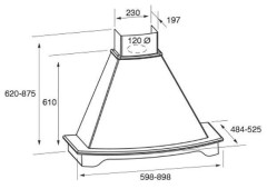 Кухонная вытяжка Jet Air DENVER WH A 60 FRASSINO