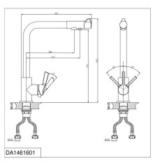 Смеситель для кухни D&amp;K Rhein Schiller DA1461601