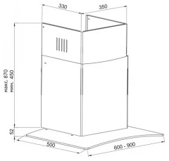 Кухонная вытяжка Korting KHC 9678 GX