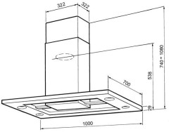 Кухонная вытяжка Smeg KSIV960X