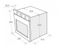 Электрический духовой шкаф MAUNFELD EOEH.5811W