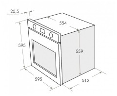 Электрический духовой шкаф MAUNFELD EOEH.5811W