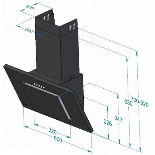Кухонная вытяжка Akpo Nero 50