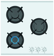 Газовая варочная панель Simfer H45N30W501