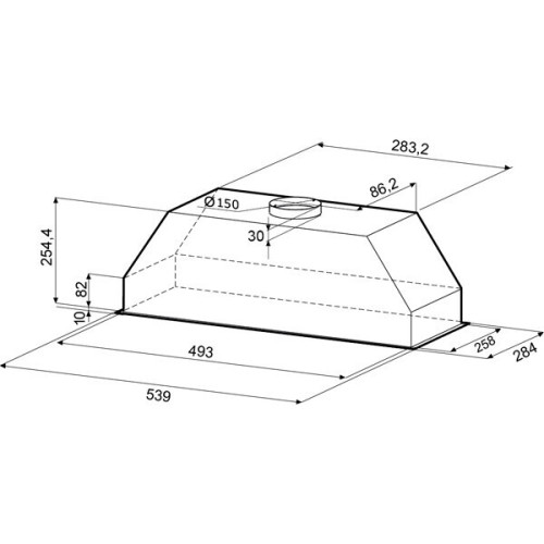 Встраиваемая вытяжка Krona Monika 600 Inox