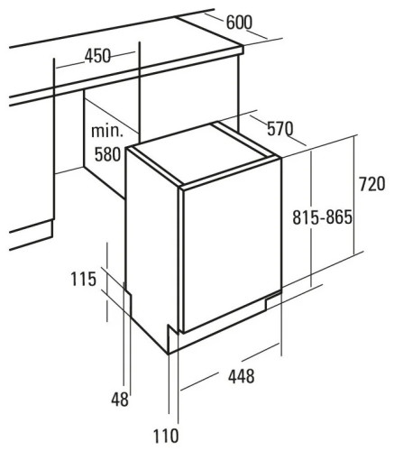 Посудомоечная машина Cata LVI45009