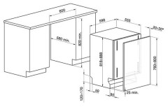 Посудомоечная машина Smeg STL825B